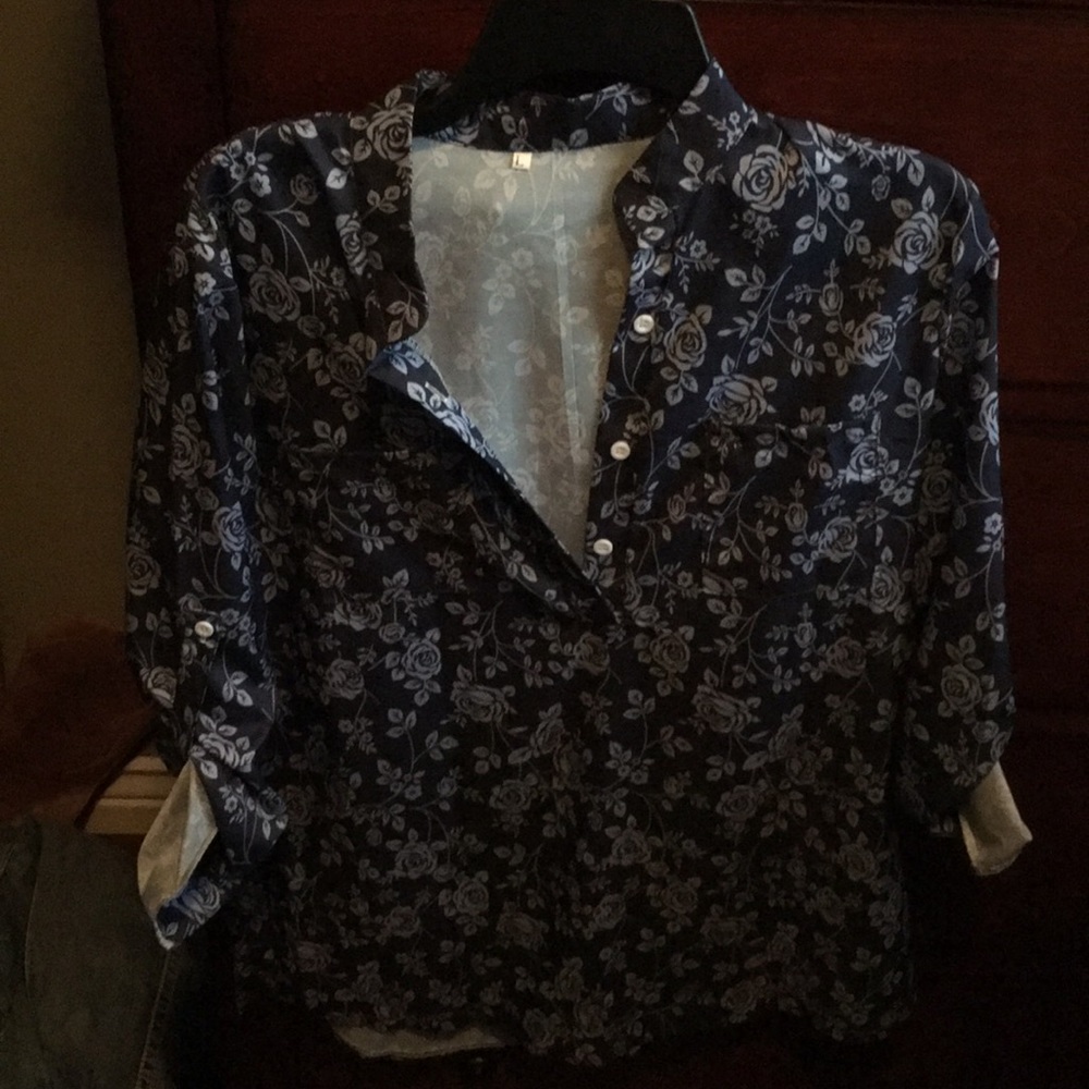 Floral blouse. Very light for summer.